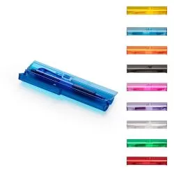 Kit Estojo Com Caneta Plástico Personalizado 